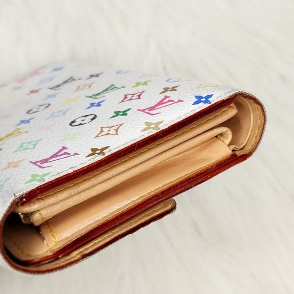 CA1078- Louis Vuitton Multicolore Portefeuille Alexandra Trifold Wallet - Picture 7 of 13